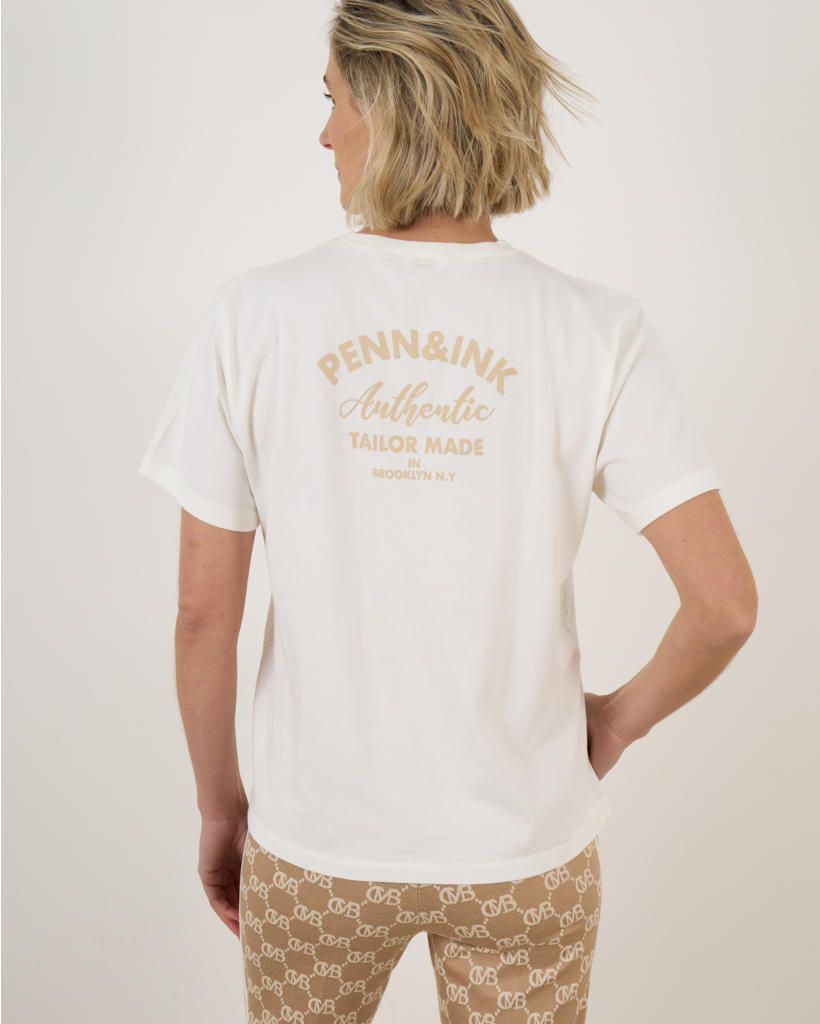 T-shirt Print Ecru Rope