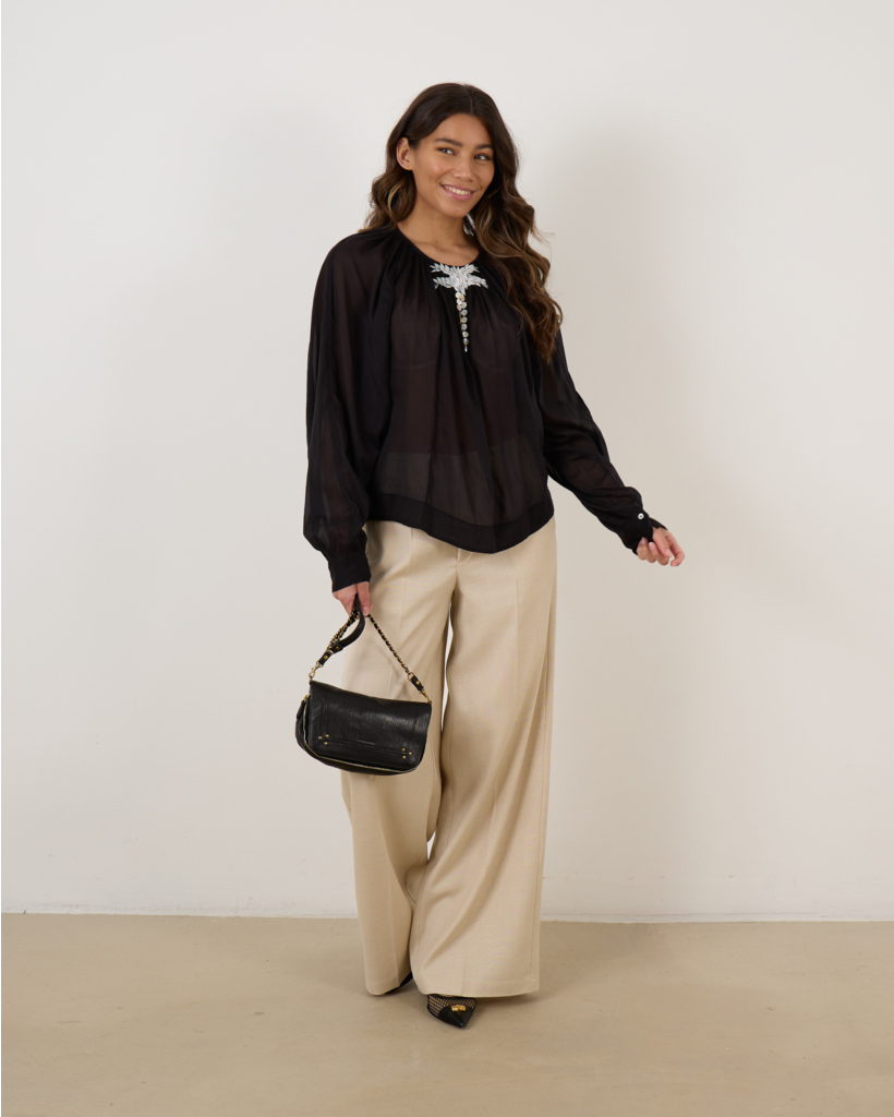 Voile blouse Nero