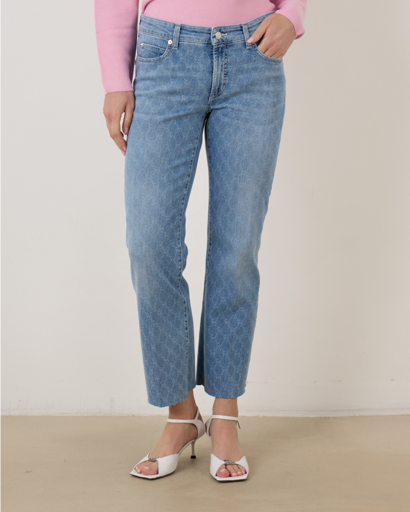Jeans Paris Cropped Flared  Print