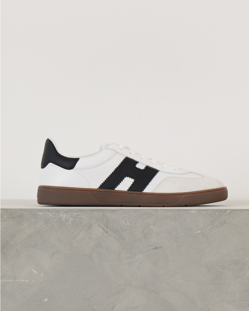 Allacciato Sneakers Bianco Nero