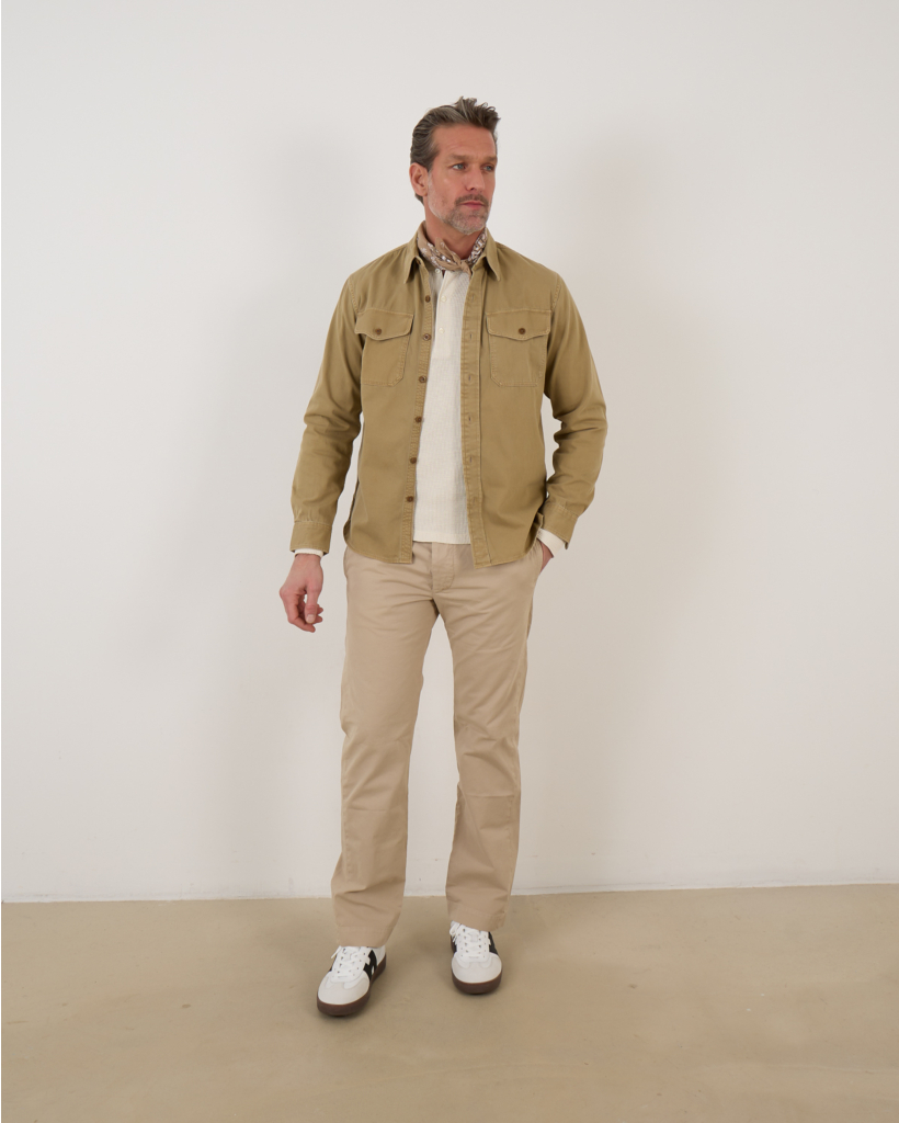 casual Overshirt Faded tan