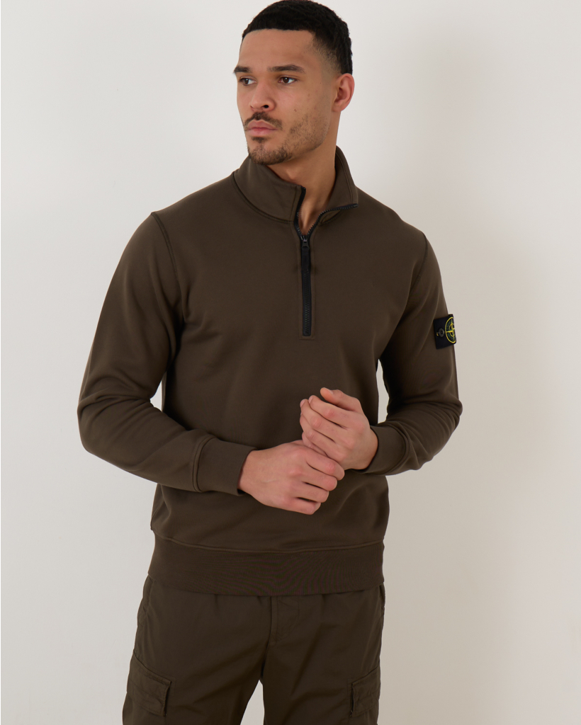 Half Zip Sweatshirt Military Green