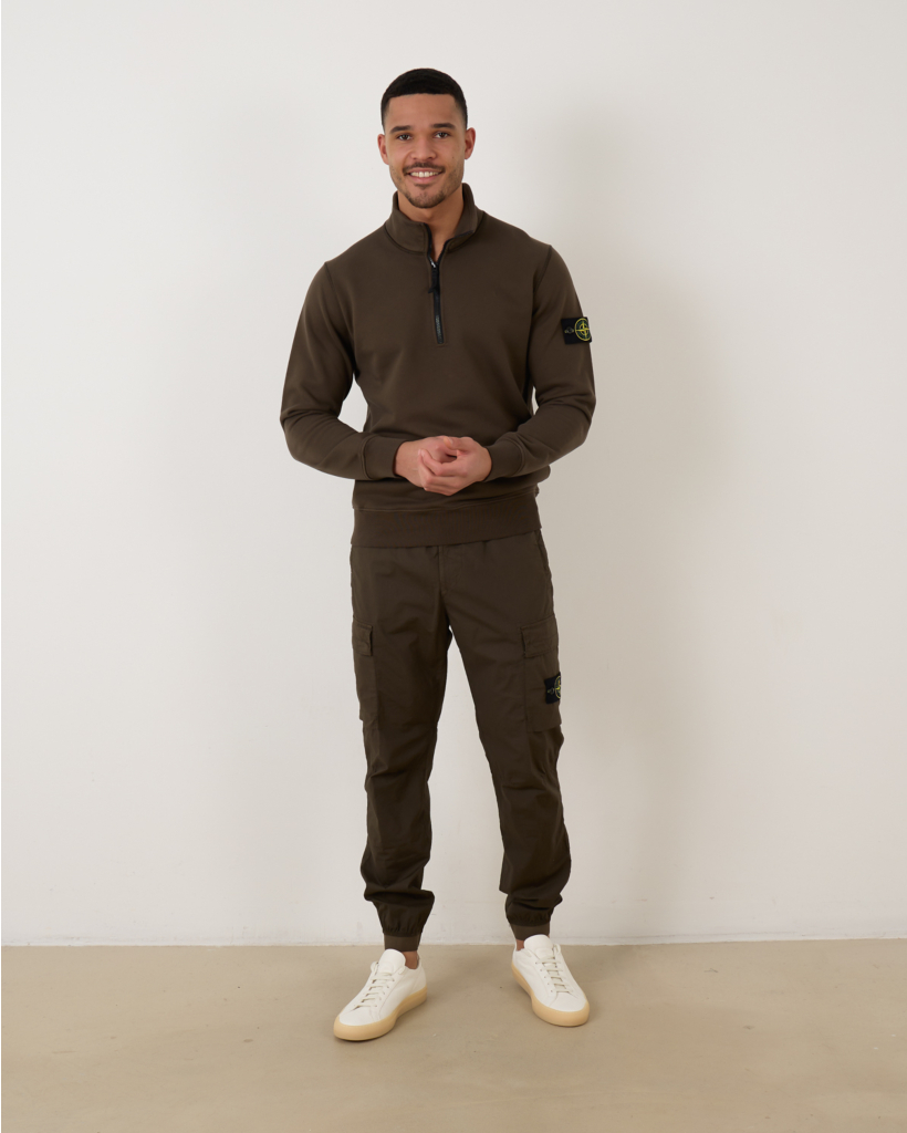 Half Zip Sweatshirt Military Green