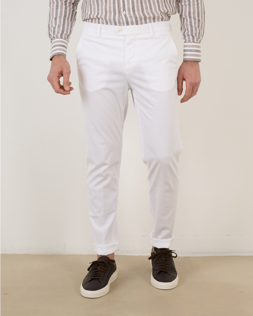 pantalon casual steekzak 6 white