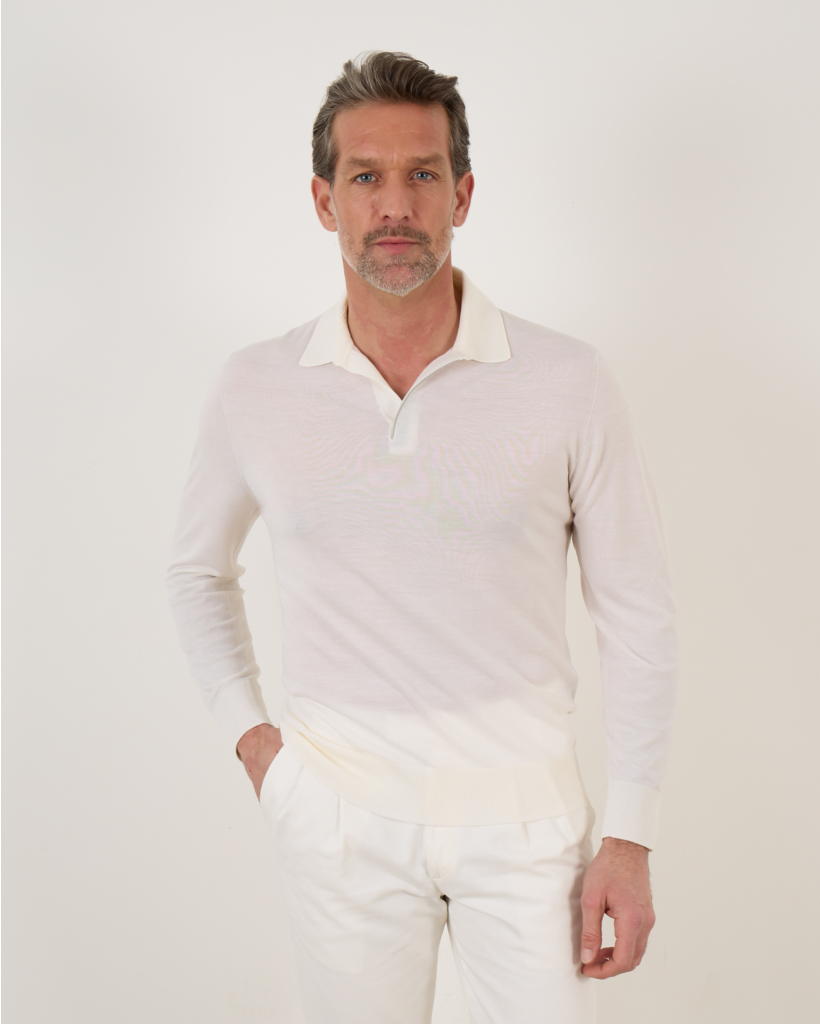 Pullover Polo Wit