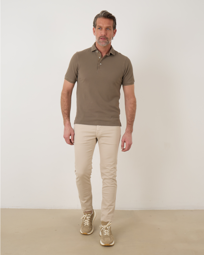 Piqué Polo Taupe