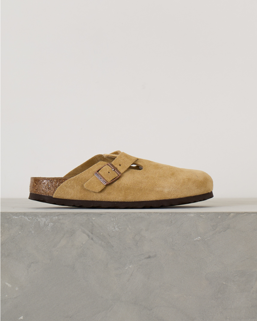 Boston suède instappers Latte Cream