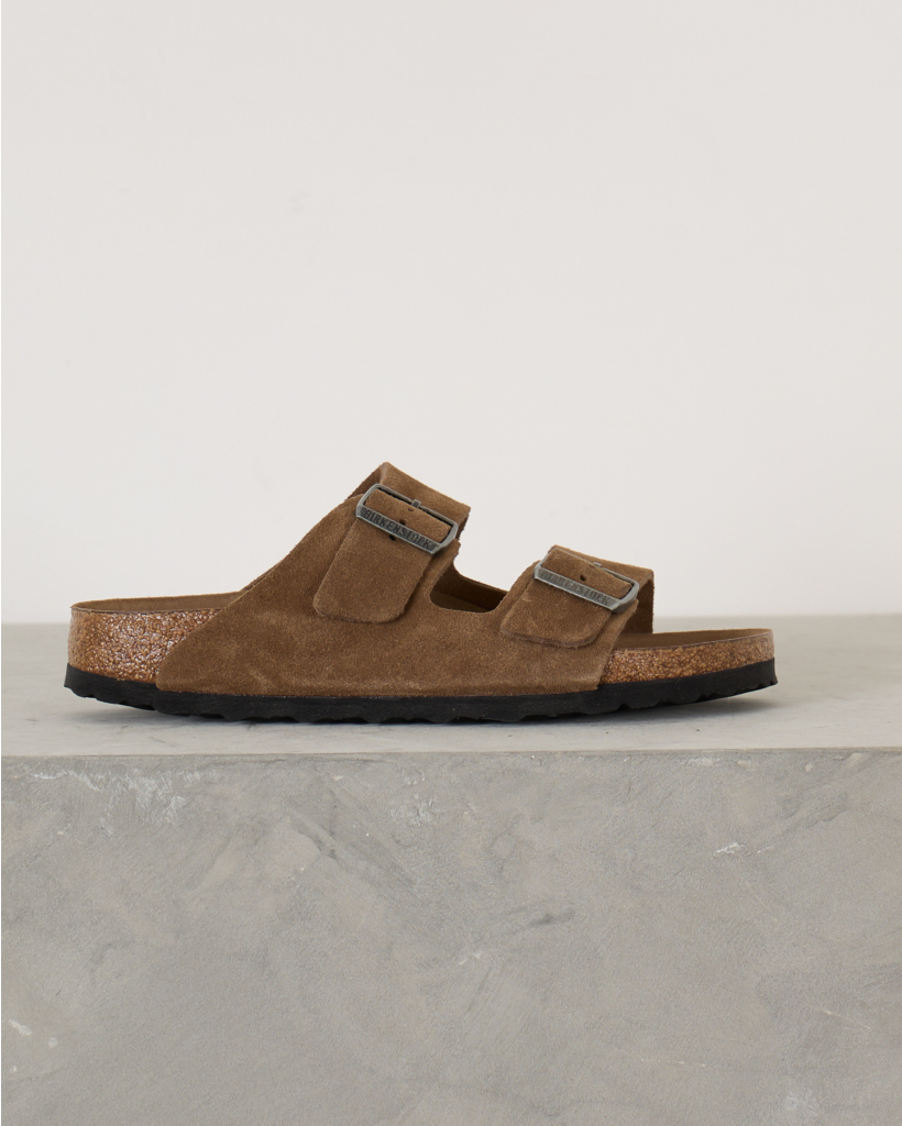 Men Arizona Soft Footbed Sandals Dark Tea Tonal