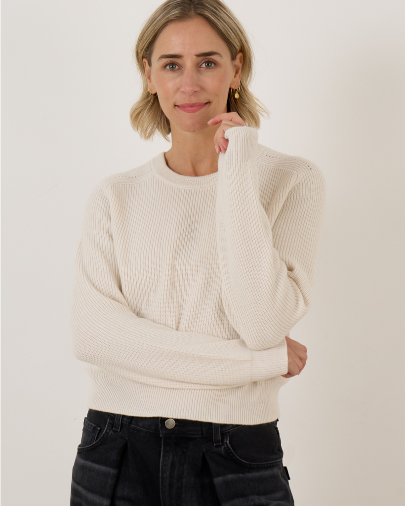 Celena Pullover White