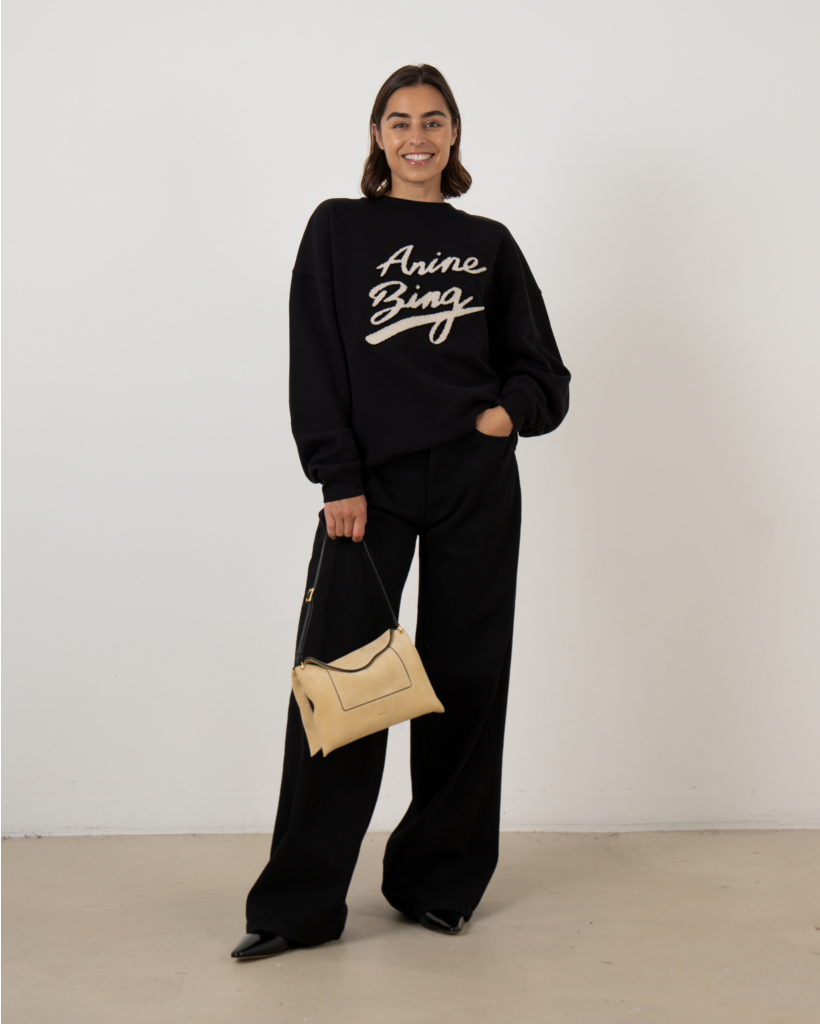 Miles sweater chenille signature black