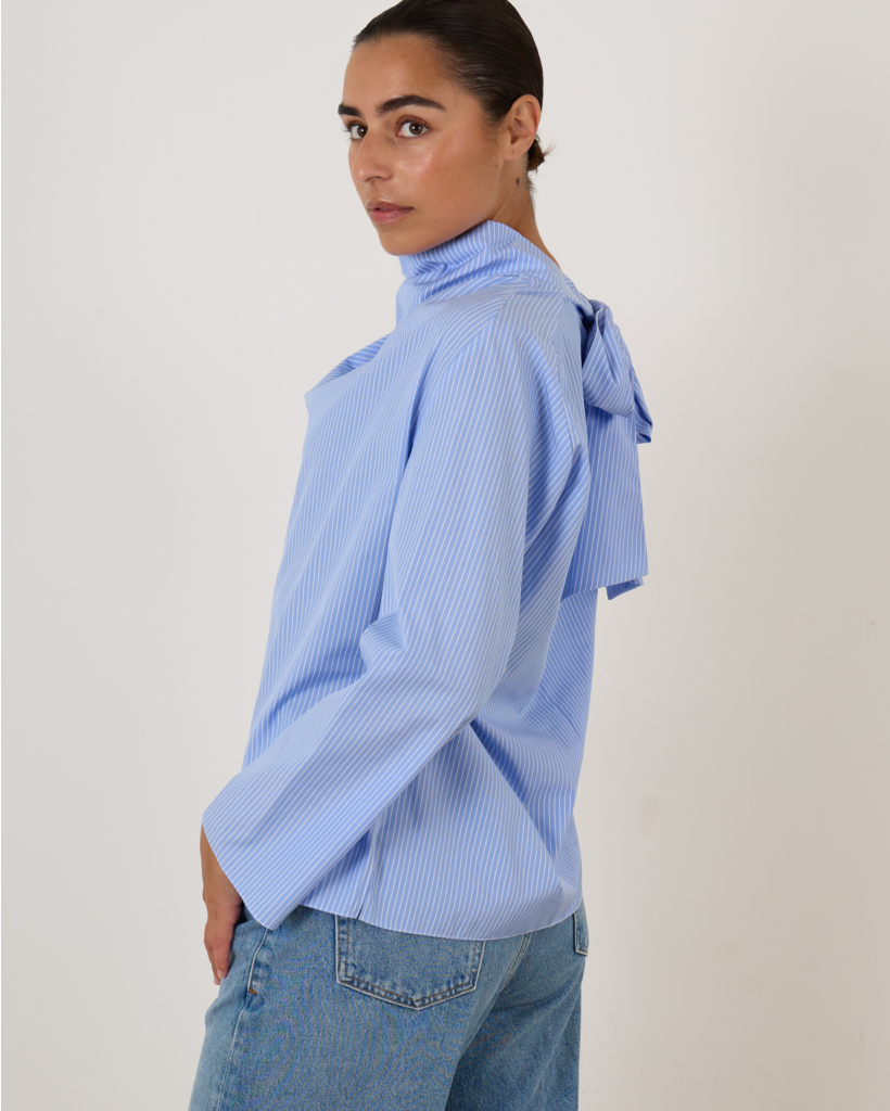 Dalva Blouse Blue Stripe