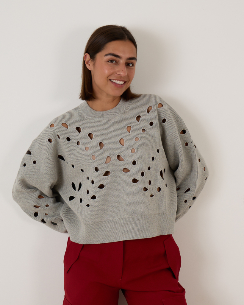 Vanessa Pullover Grey Melange