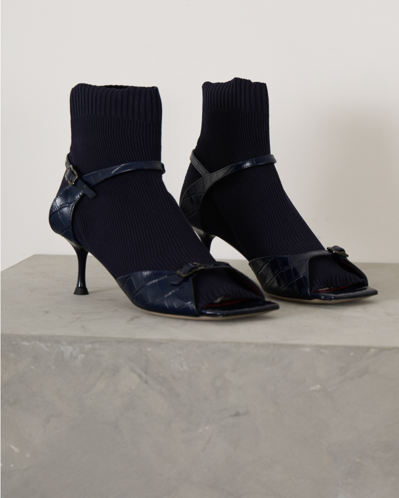 Lianne Pump Navy Sock