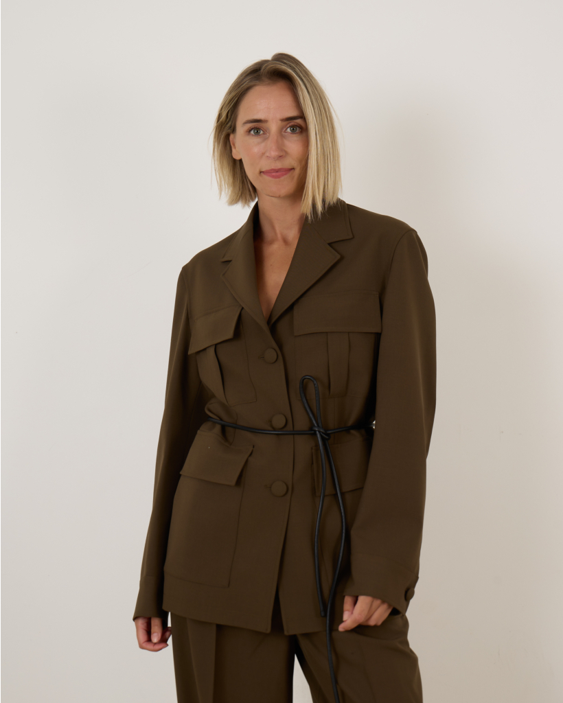 Safari blazer khaki green