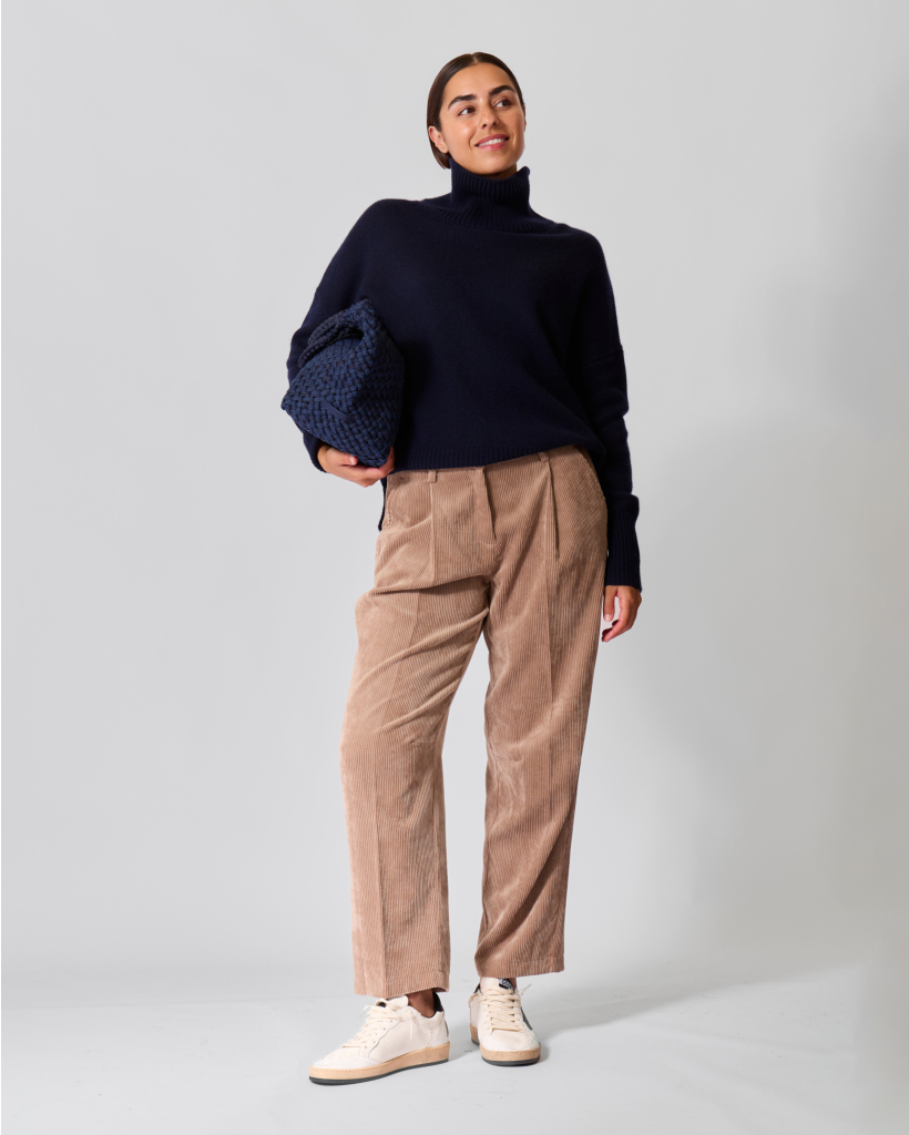 Heidi Cashmere Turtleneck Navy