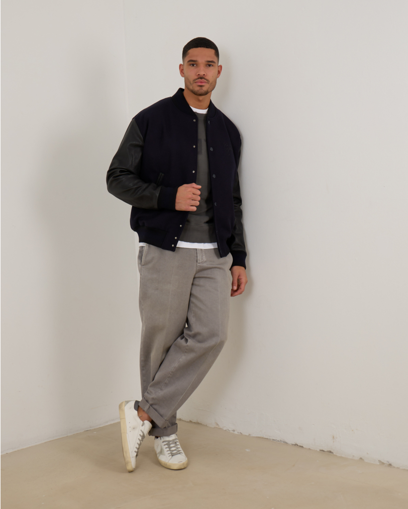 Distressed Printed Sweatshirt Anthracite
