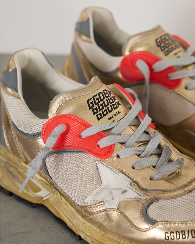 Translate Dad-Star Sneakers Gold Cream Optic into Dutch