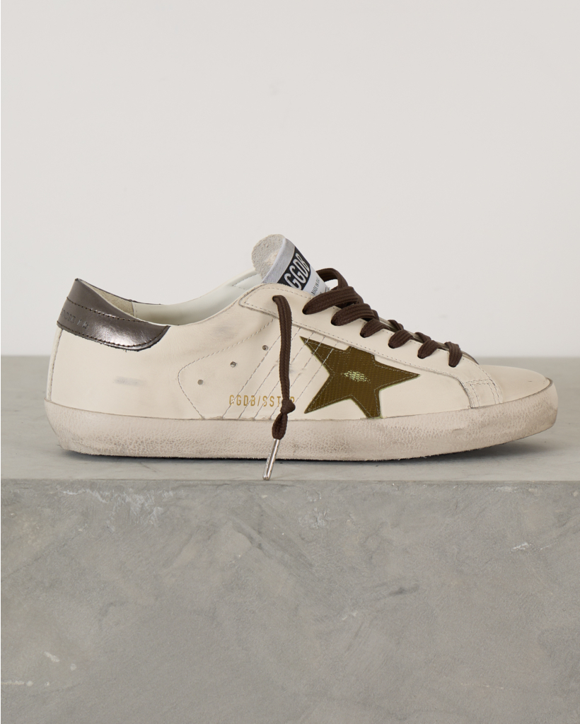 Super Star Sneakers White Green