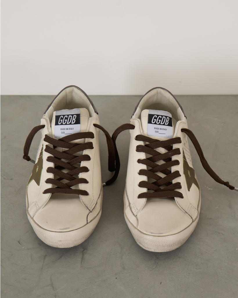 Super Star Sneakers White Green