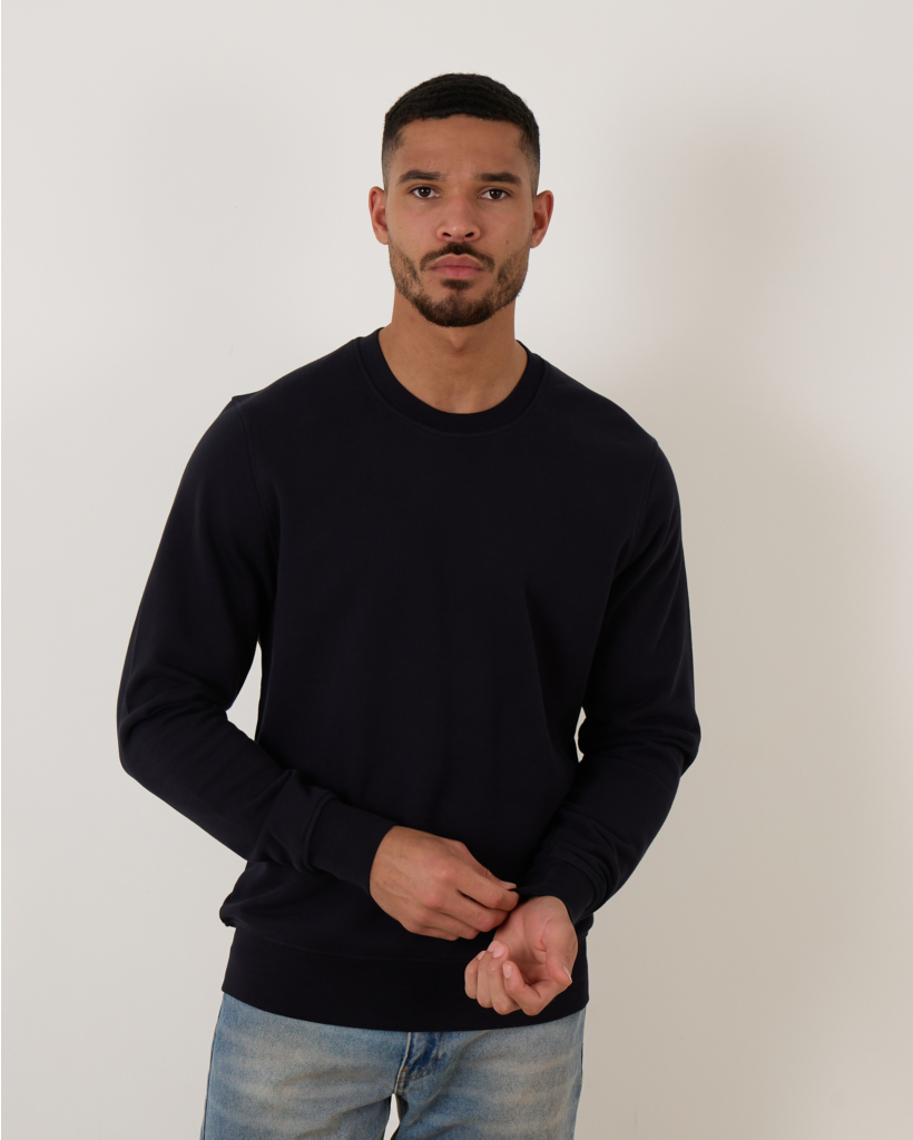 Lewis Navy Crewneck Sweater