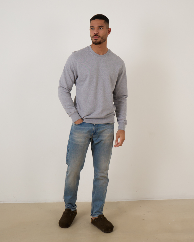 Lewis Grey Crewneck Sweater