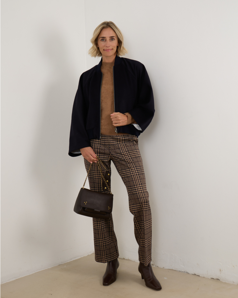 Francoi Trousers camel/dark navy