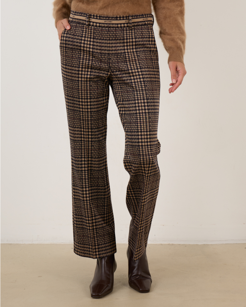 Francoi Trousers camel/dark navy