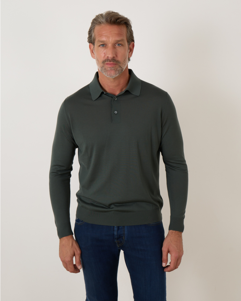 Polo Pullover Green