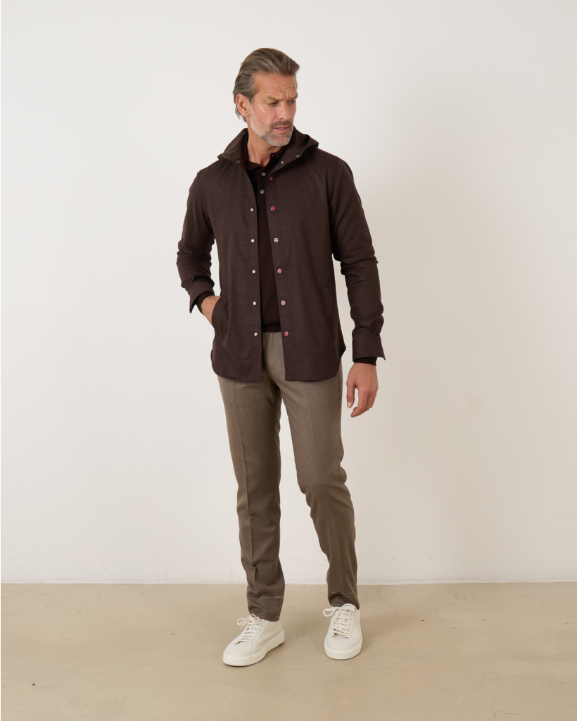 Pullover Polo Dark Brown