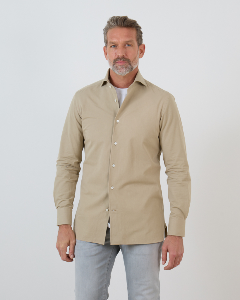 Casual shirt LM VAR6 dark taupe