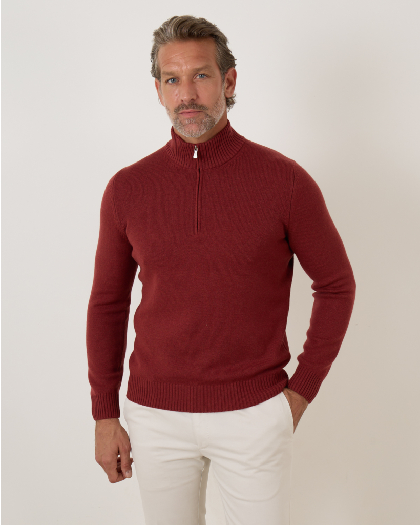Half Zip Pullover Brick