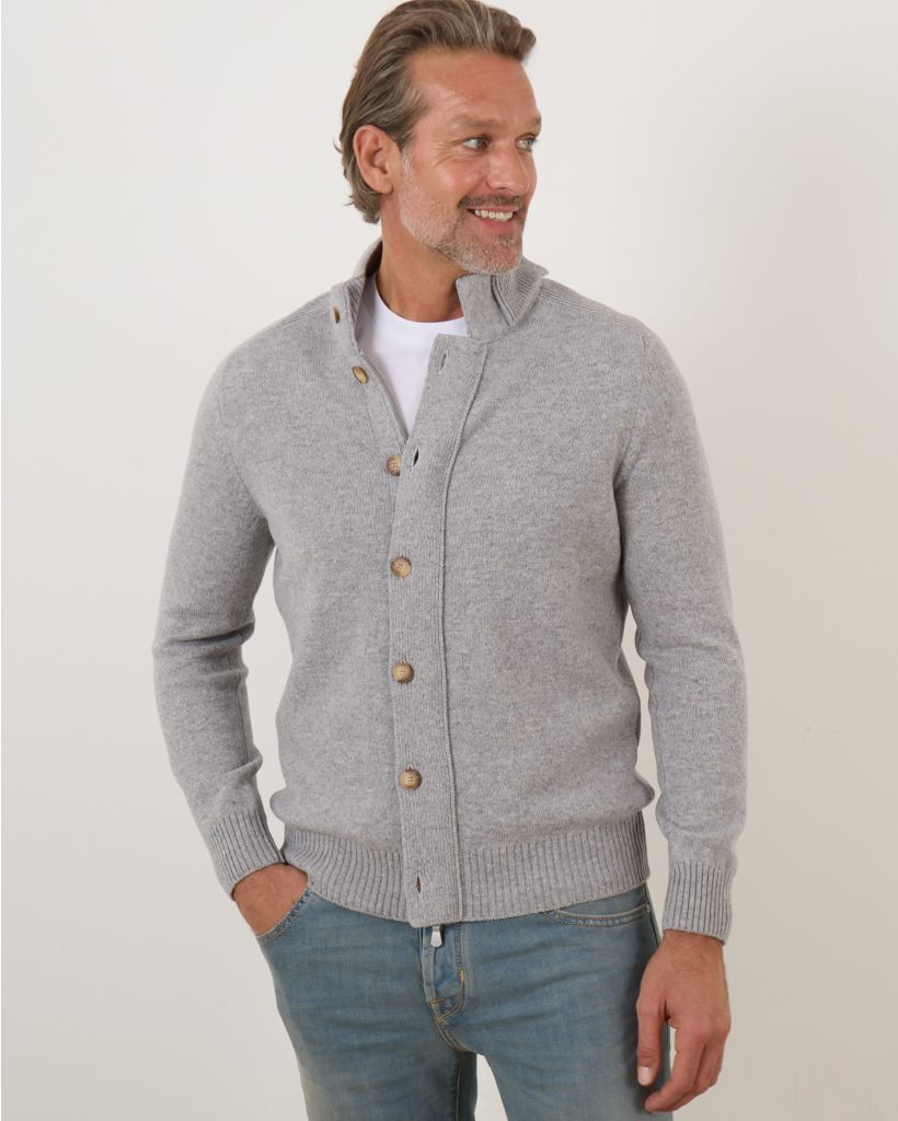 Cardigan Wool Grey