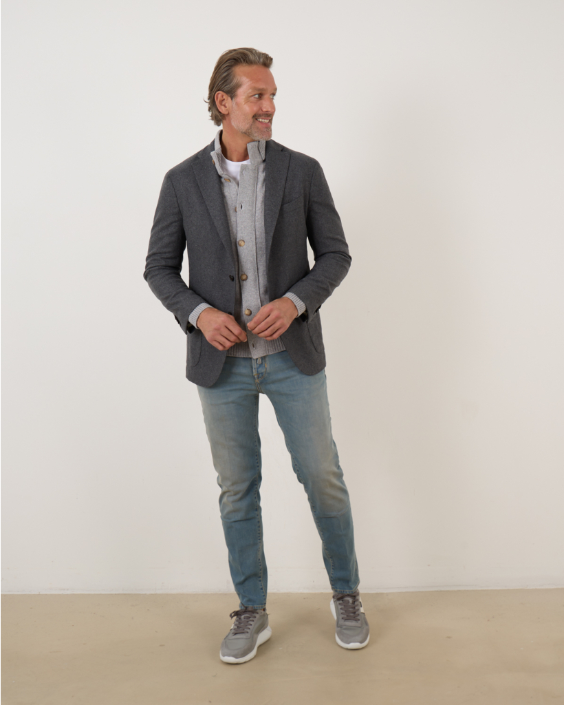 Cardigan Wool Grey