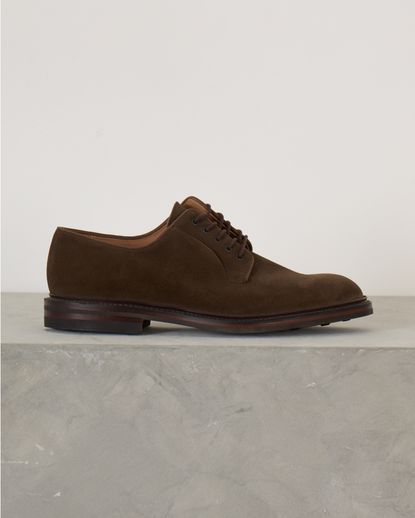 Lanrak lace-up shoe in Sate suede