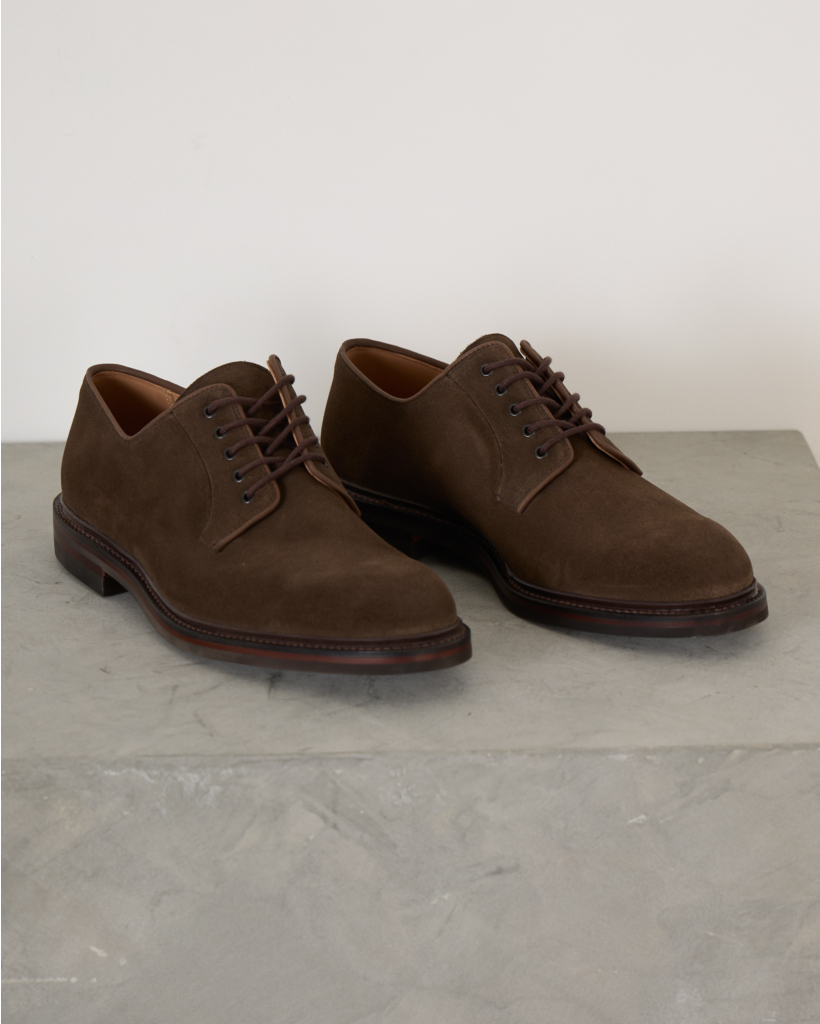 Lanrak lace-up shoe in Sate suede