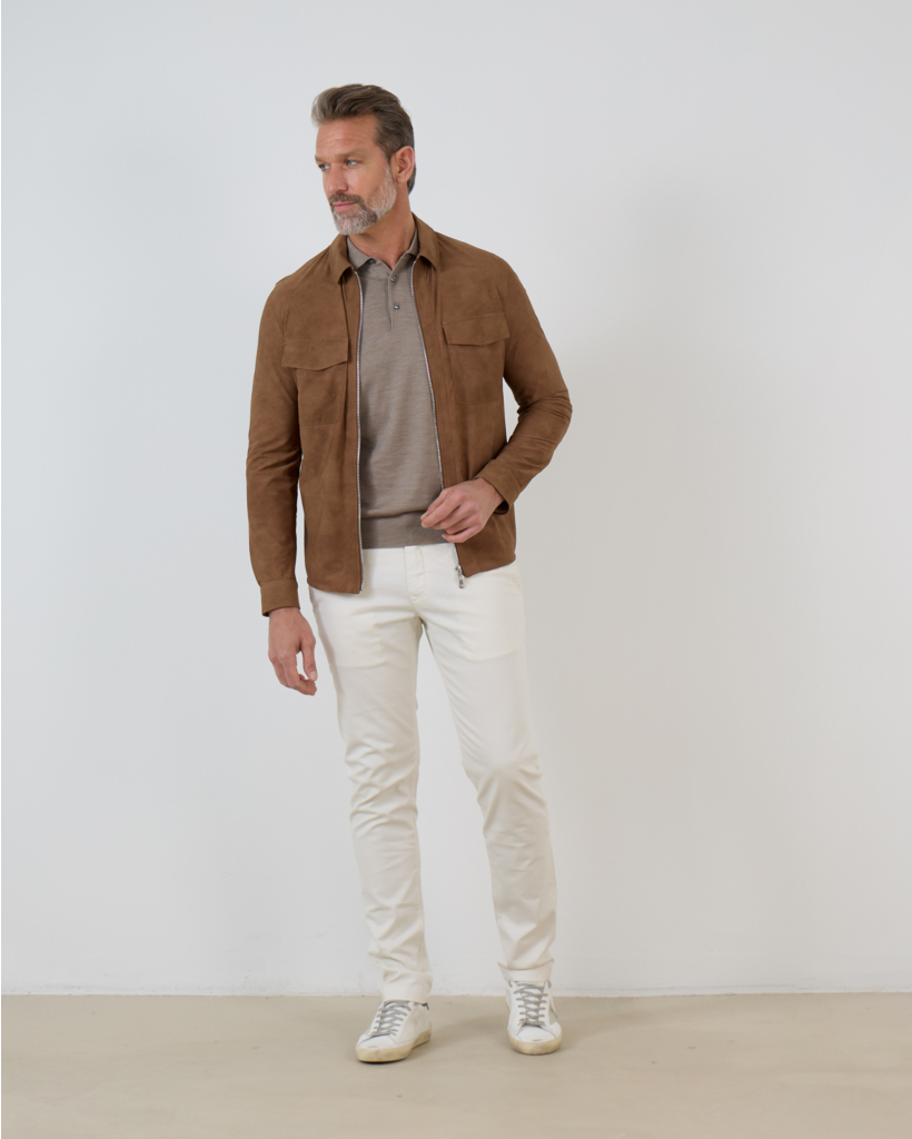 Pullover polo 46 sand