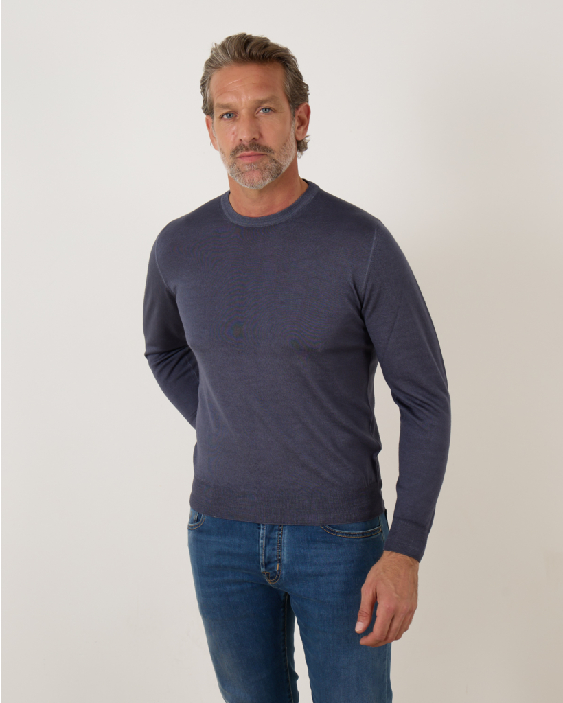 Pullover Merino Denim Blue
