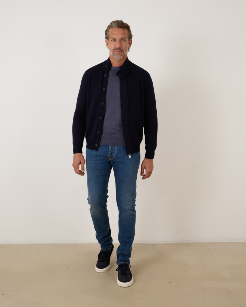 Pullover Merino Denim Blue
