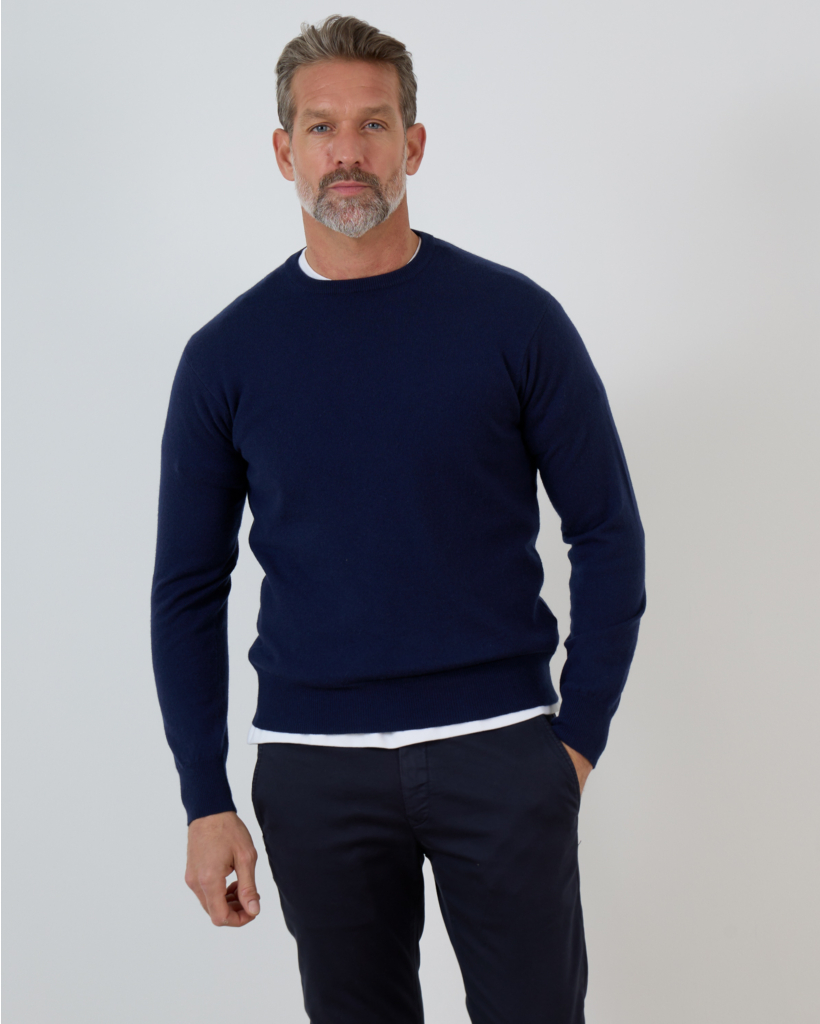 Pullover round neck 21018 navy