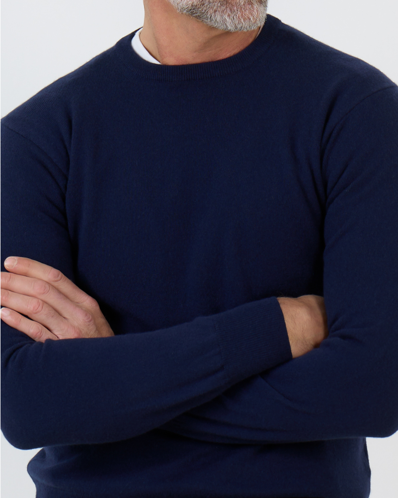 Pullover round neck 21018 navy