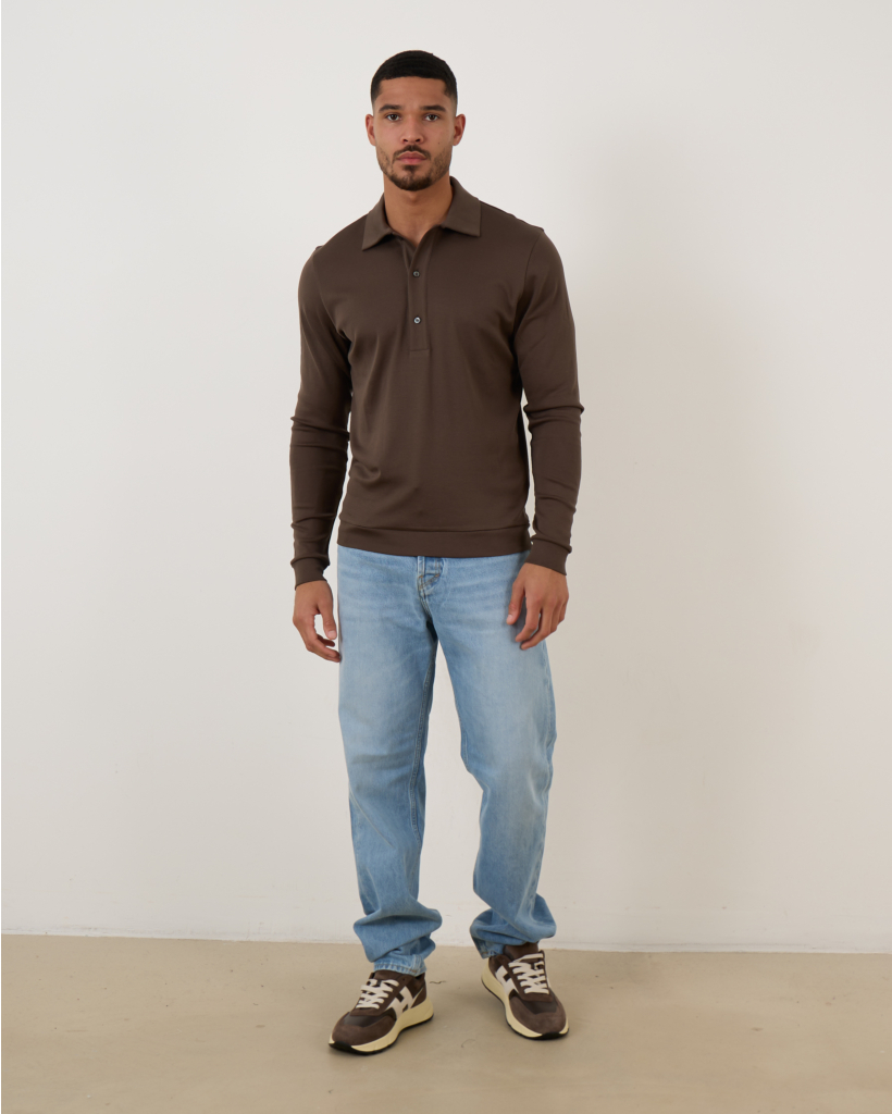 Longsleeve Polo Fango