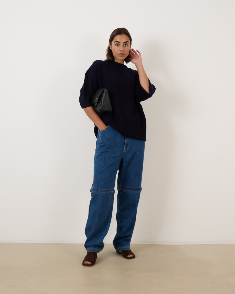 Lars Denim Convertible Zip Jean Blue