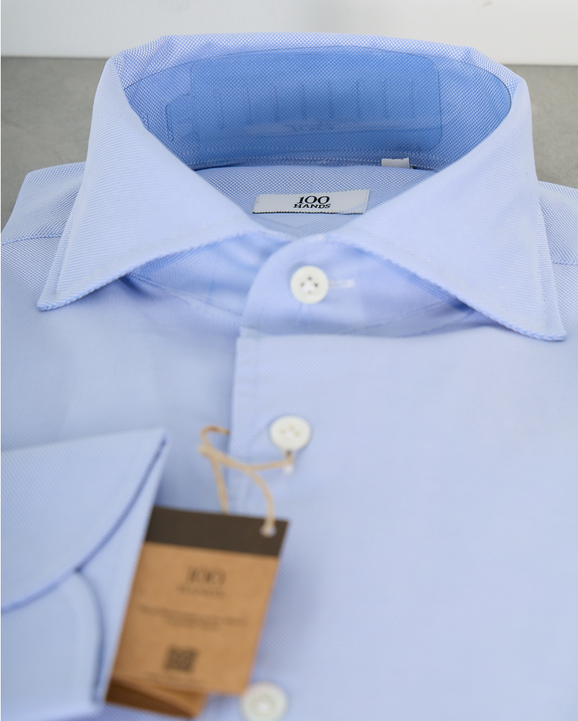 Casual Shirt Lange Mouw Blauw 