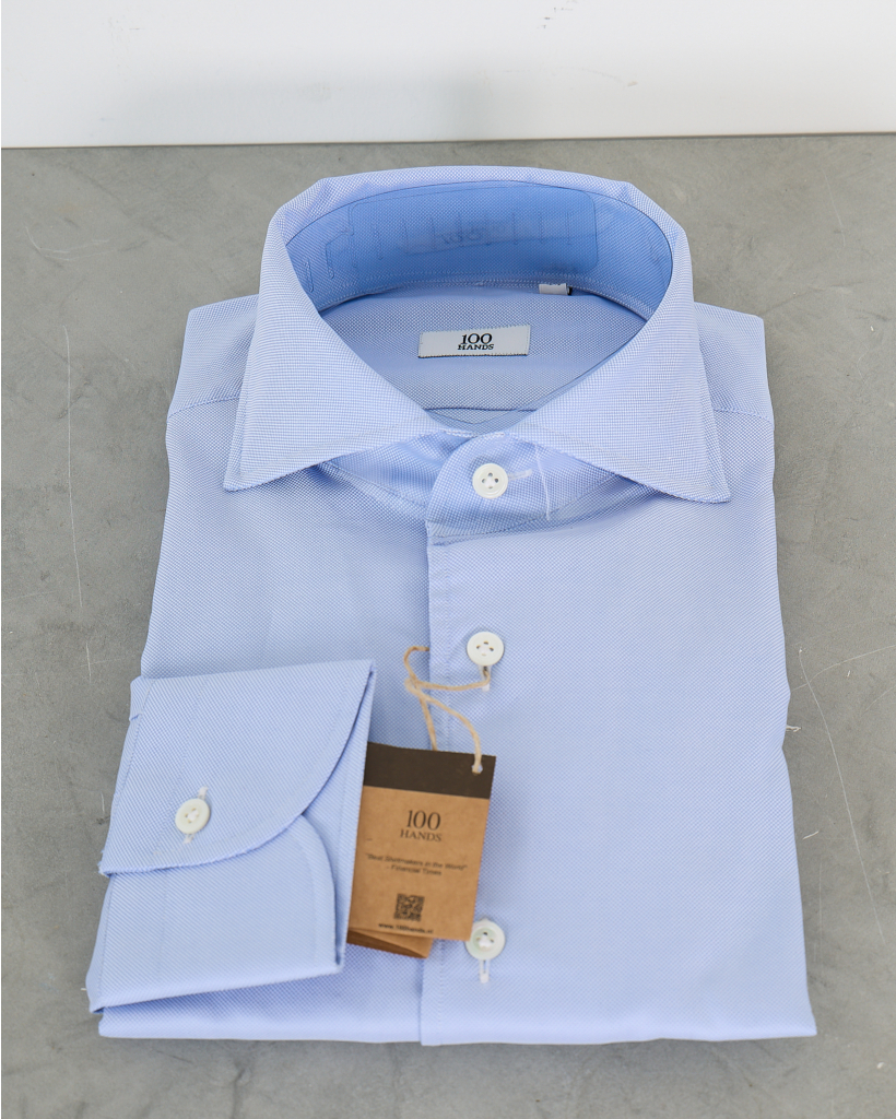 Casual Shirt Lange Mouw Blauw 