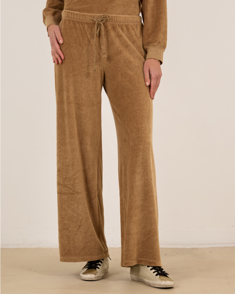 Manon sweatpants with elastic waistband, brown