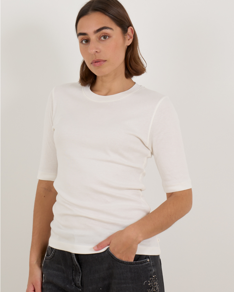 Slim-Fit Jersey T-Shirt with Stretch - White