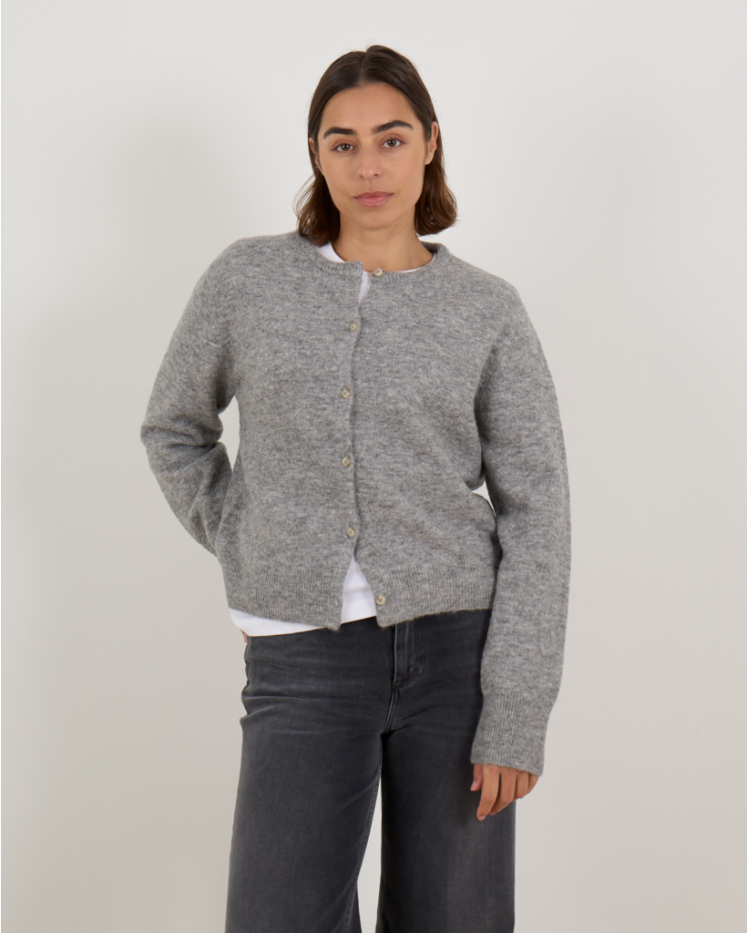 Grey Wool Cardigan