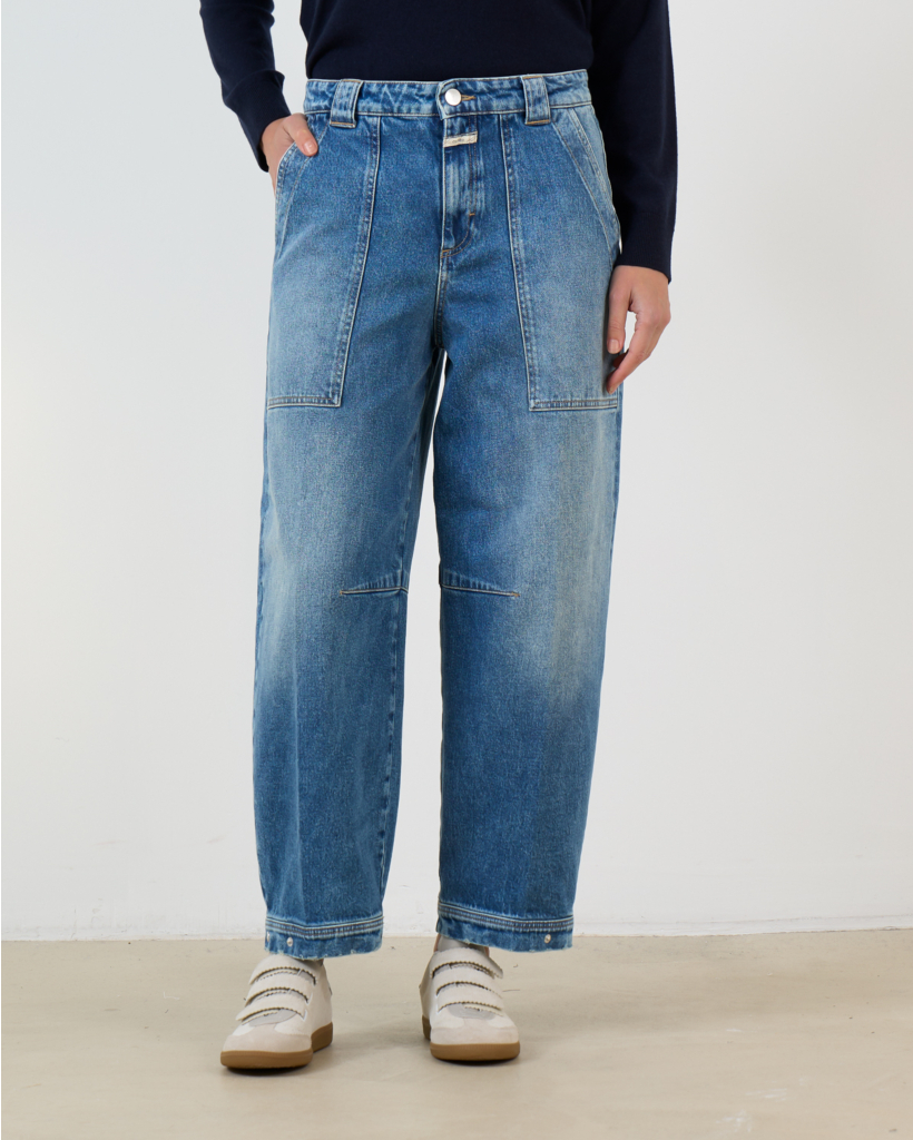 Rhannon Mid-Rise Comfort Stretch Barrel Jeans