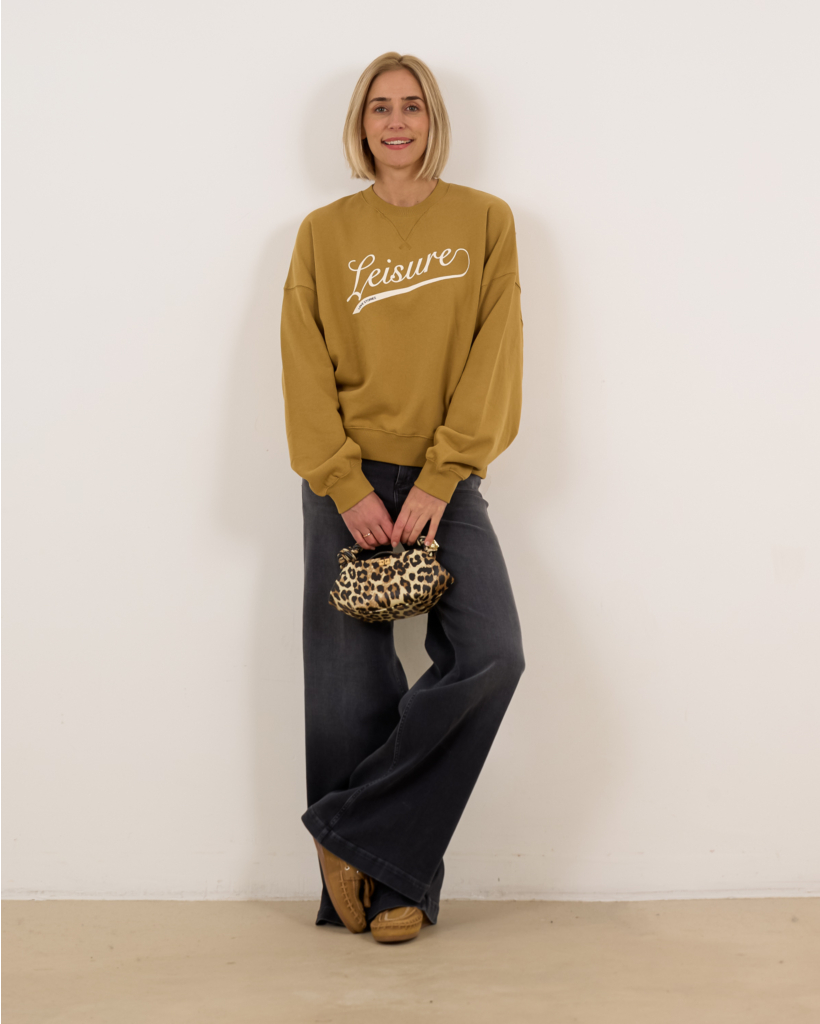 Glow up grey wide-leg jeans