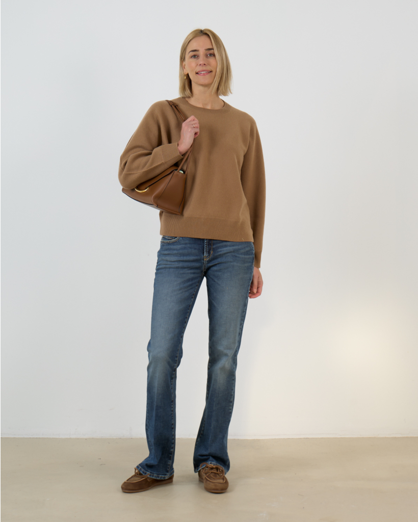 Paris Flared Jeans Faded Dark Blue